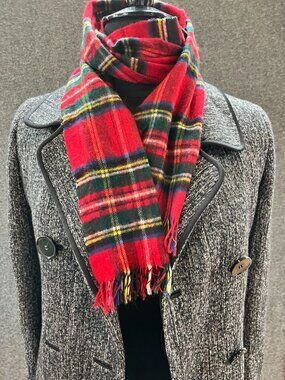 12x54 vintage Begg of Ayr vintage scottish wool cashmere scotch plaid tartan